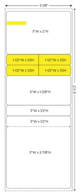 Pharmacy Label #221 (4500 Labels/Case) - Stock