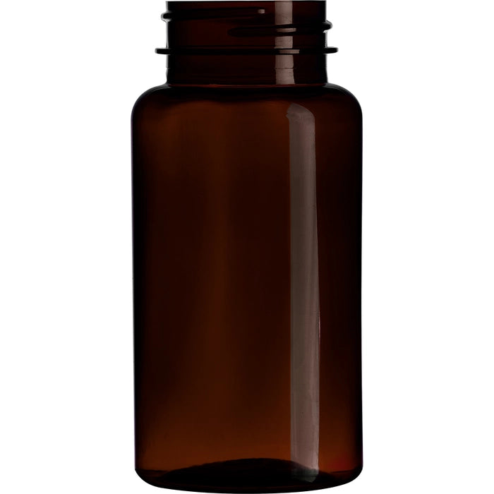 150 CC, Dark Amber Medicine Bottle (336 pcs/case), 38 mm neck size