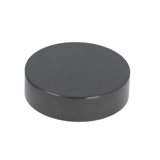 38 MM, Black Smooth Cap With Induction Sealing Wad